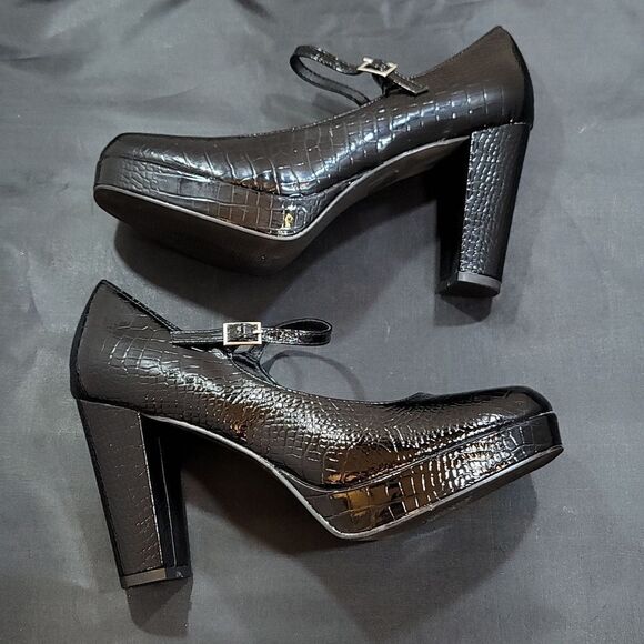 BRAND NEW SHASE & CHLOE HIGH BLOCK HEEL SLIP-ON WOMEN"S PUMP - Picture 11 of 15